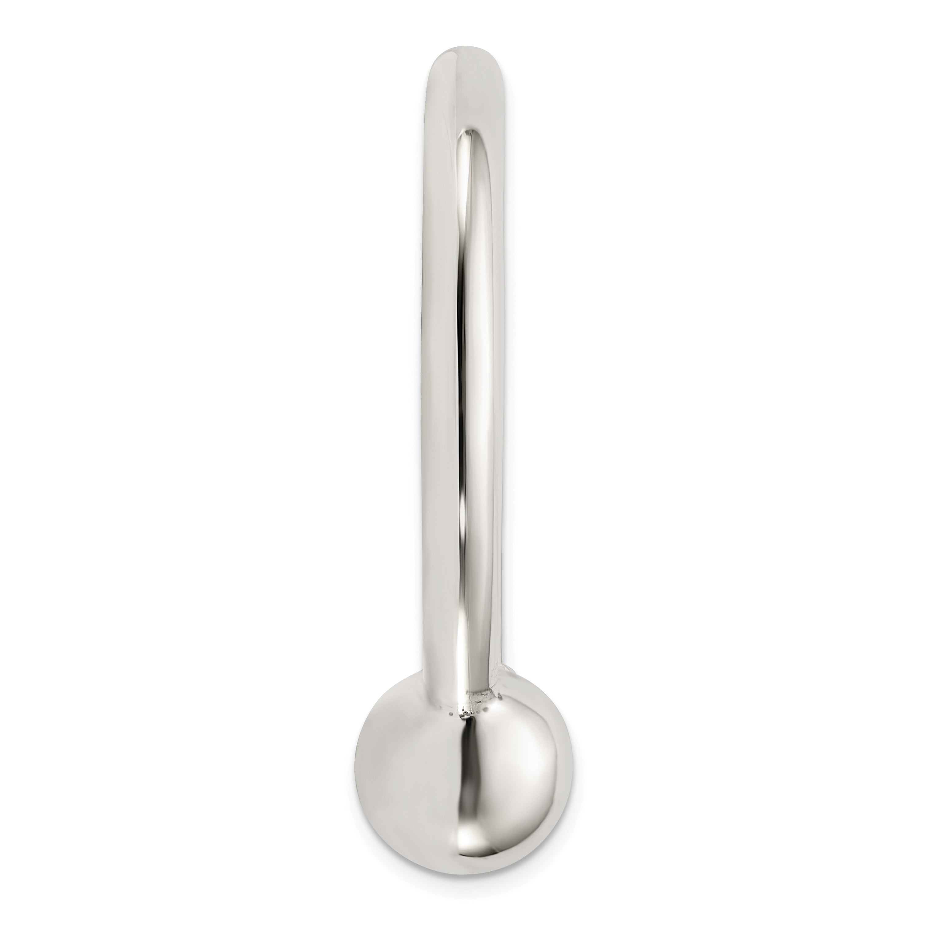 Sterling Silver 1 Screw-off Ball Key Chain Secondary image