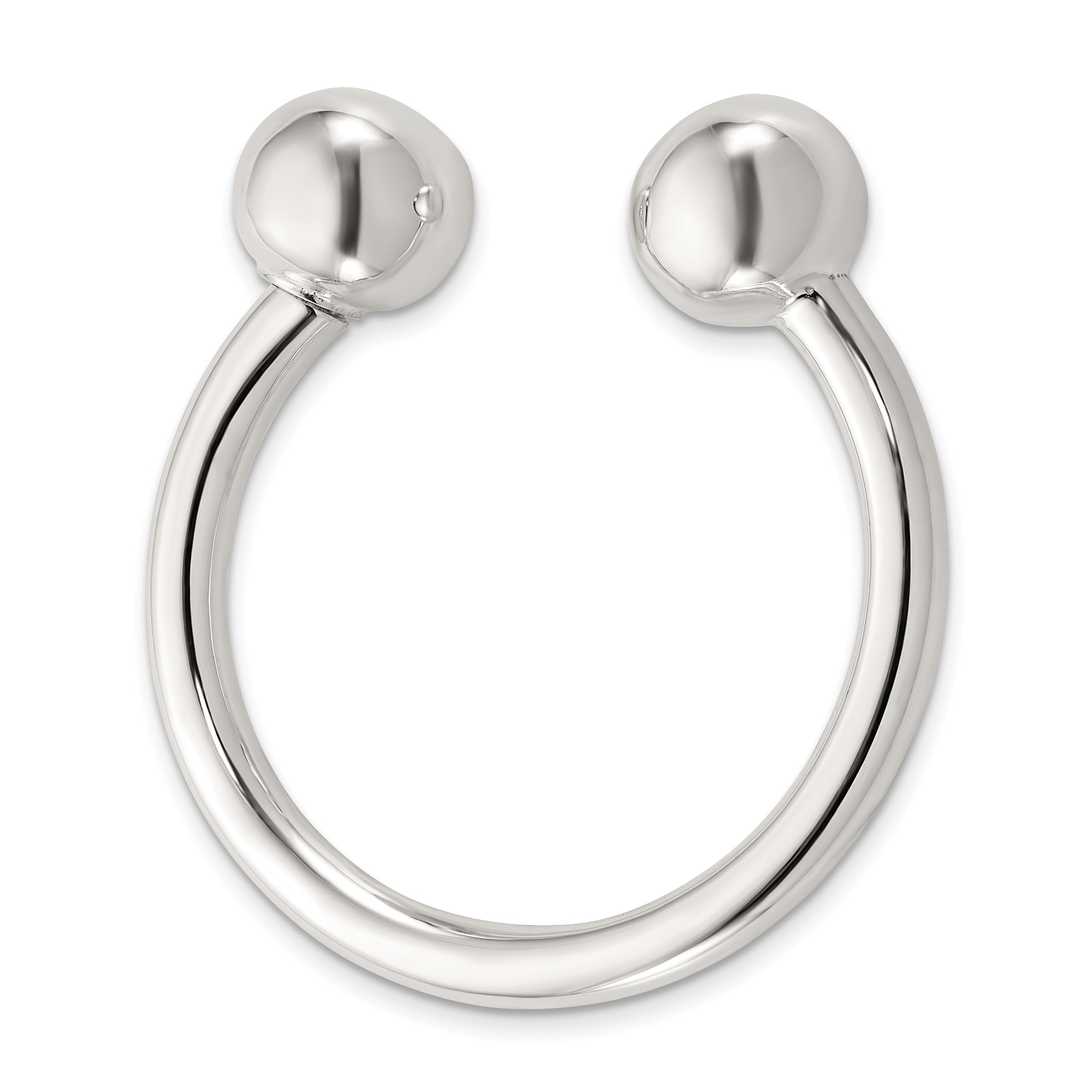 Sterling Silver 1 Screw-off Ball Key Chain Main image