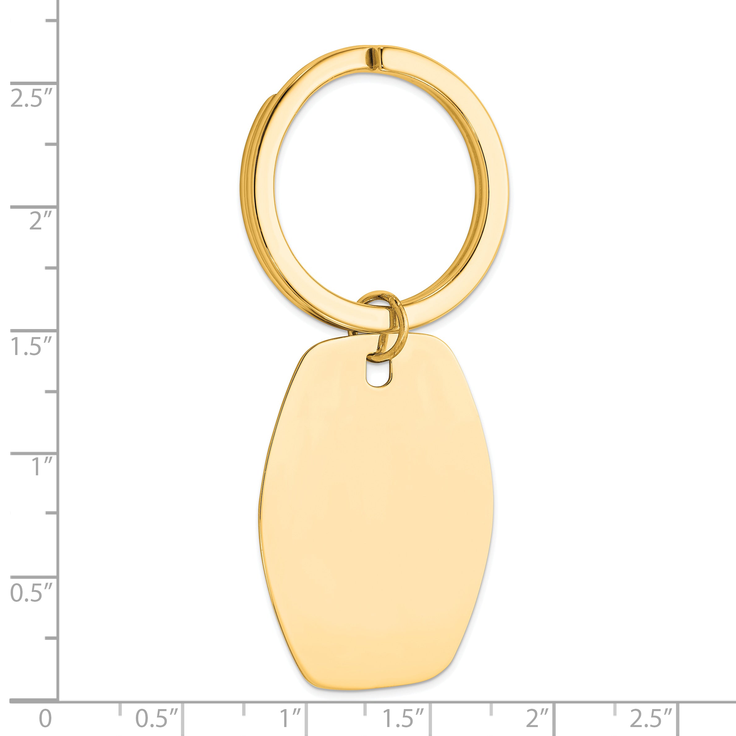 Sterling Silver Gold-plated Key Chain