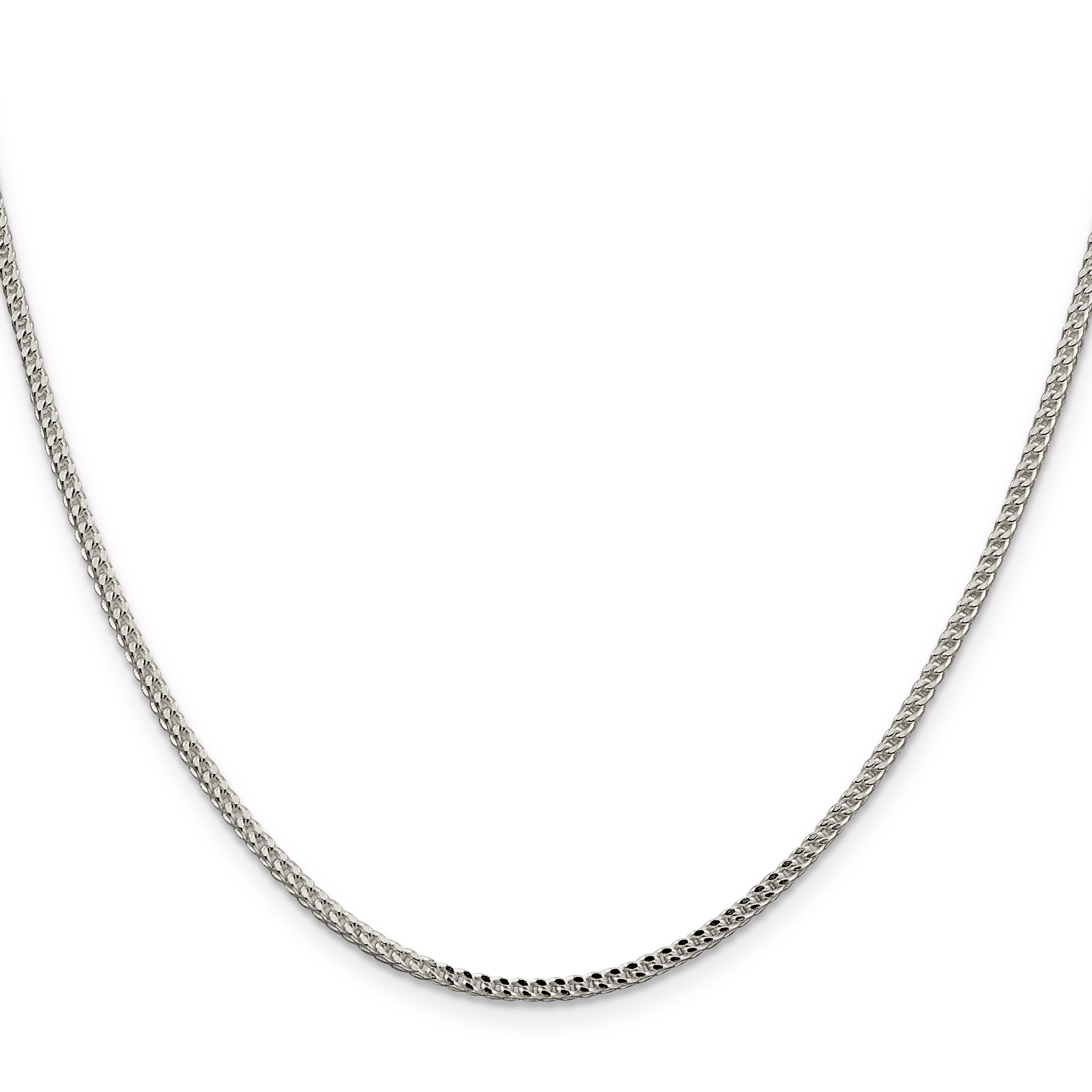 Sterling Silver Diamond-Cut Franco Chain Necklace 1.8mm Secondary image