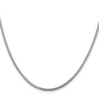 Sterling Silver Diamond-Cut Franco Chain Necklace 1.8mm