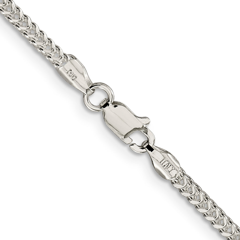 Sterling Silver Diamond-Cut Franco Chain Necklace 1.8mm