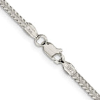 Sterling Silver Diamond-Cut Franco Chain Necklace 1.8mm
