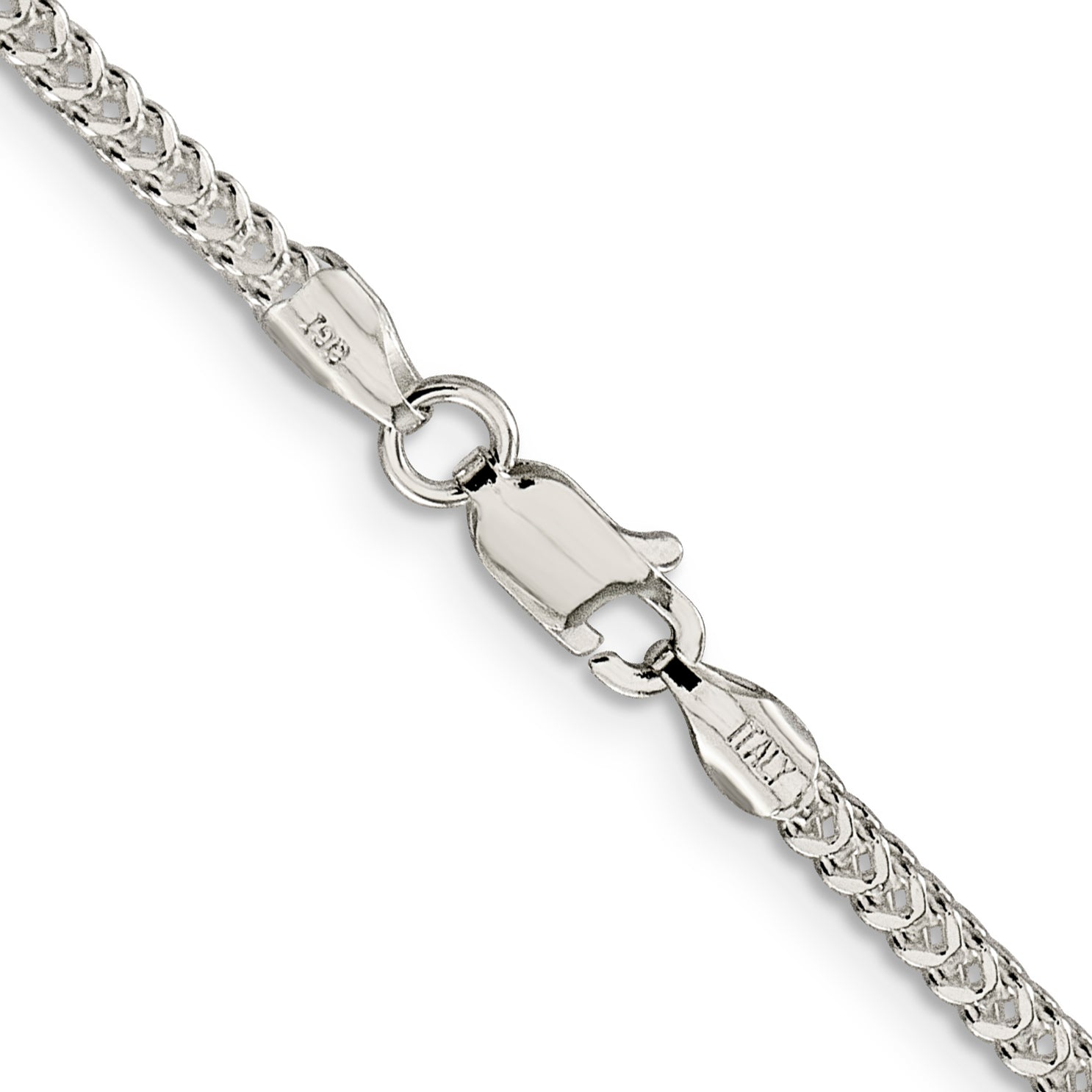Sterling Silver Diamond-Cut Franco Chain Necklace 1.8mm