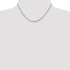 Sterling Silver Diamond-Cut Franco Chain Necklace 1.8mm