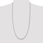 Sterling Silver 2mm Diamond-Cut Square Franco Chain