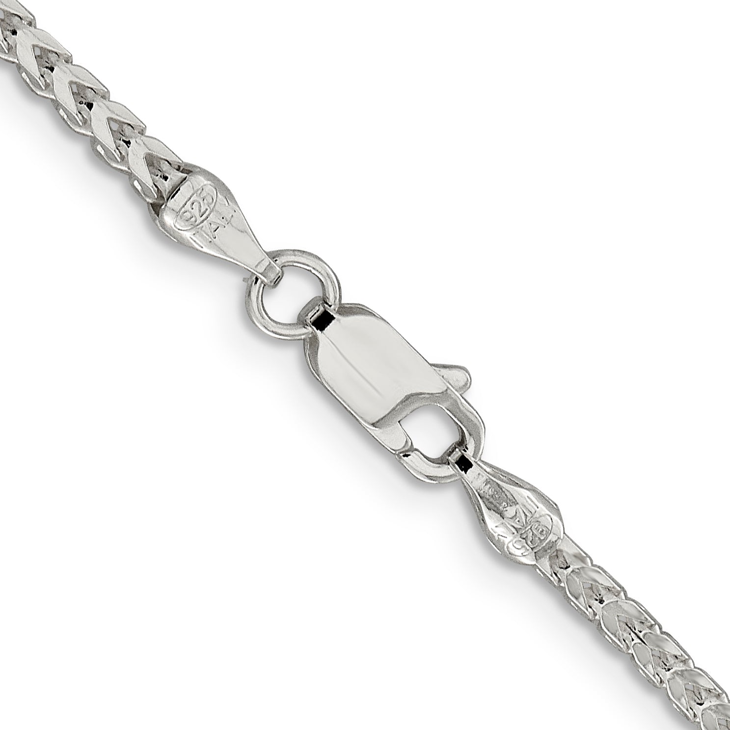 Sterling Silver Diamond-Cut Franco Chain Necklace 2.55mm