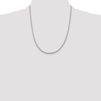 Sterling Silver 2.55mm D/C Square Franco Chain