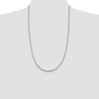 Sterling Silver 2.55mm D/C Square Franco Chain