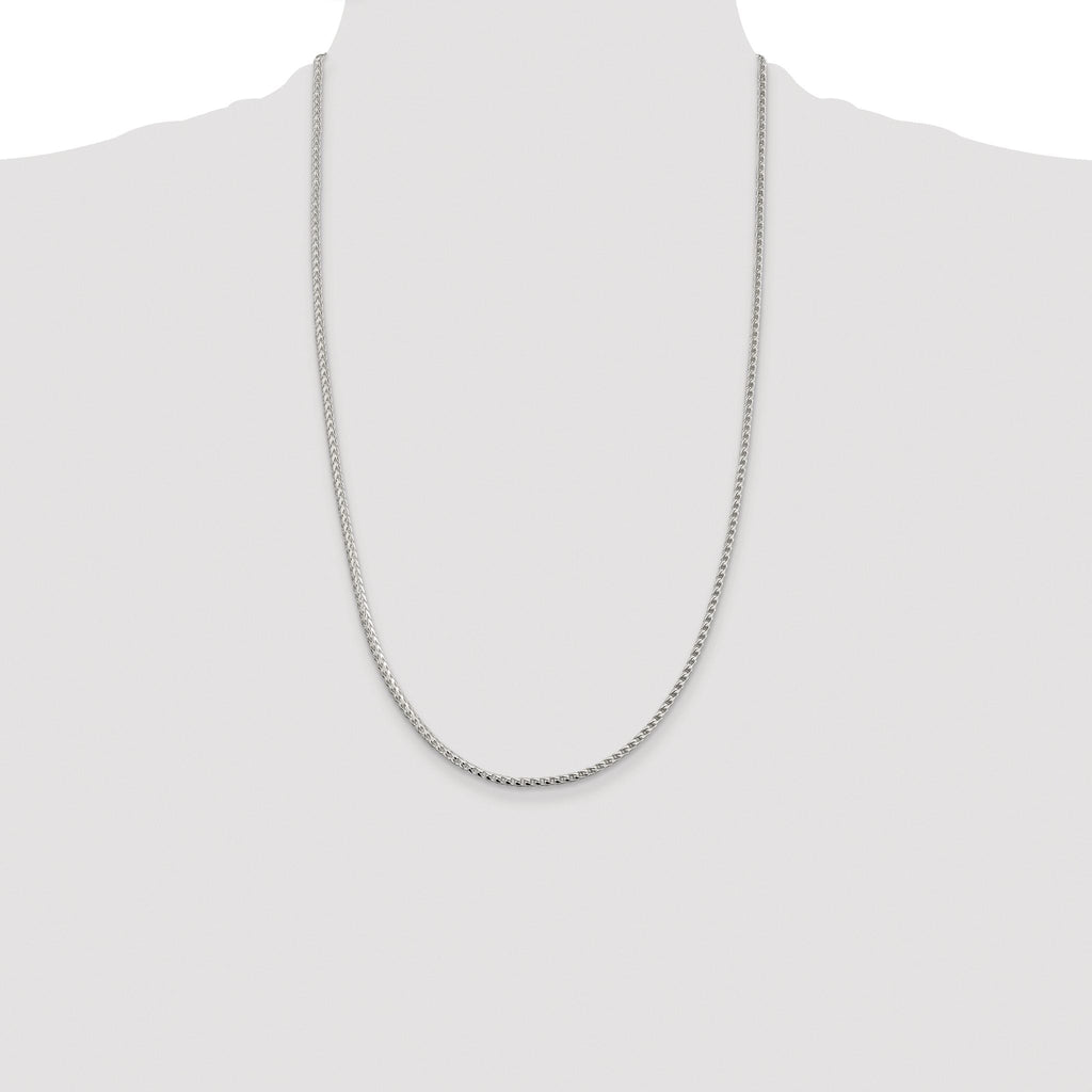 Diamond-Cut Square Franco Chain in Sterling Silver - Sophia Jewelers