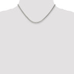 Sterling Silver Diamond-Cut Franco Chain Necklace 3mm
