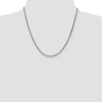 Sterling Silver Diamond-Cut Franco Chain Necklace 3mm, 7–30 Inch - Sophia Jewelers