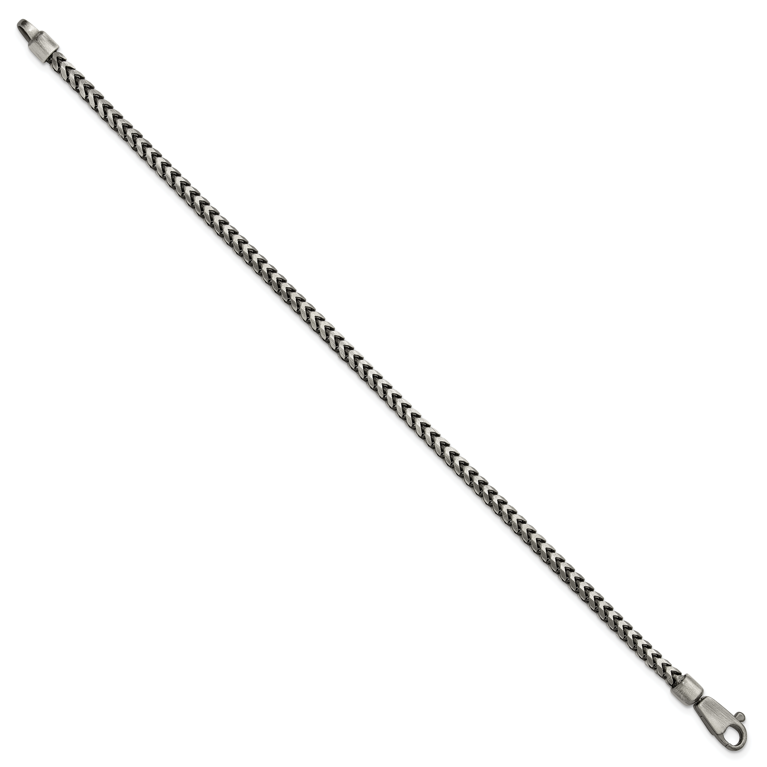 Sterling Silver Antiqued 3.1mm D/C Square Franco Chain Secondary image