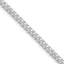 Sterling Silver Rhodium-Plated Diamond-Cut Franco Chain Necklace 3mm