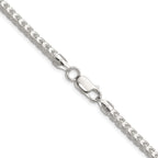 Sterling Silver 4.0mm D/C Square Franco Chain