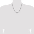 Sterling Silver 4.0mm D/C Square Franco Chain