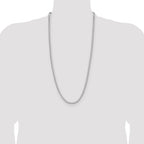 Sterling Silver 4.0mm D/C Square Franco Chain
