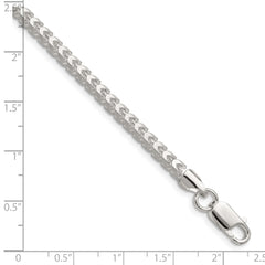 Sterling Silver 4.0mm D/C Square Franco Chain