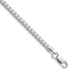 Sterling Silver 4.0mm D/C Square Franco Chain