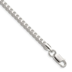 Sterling Silver 4.0mm D/C Square Franco Chain