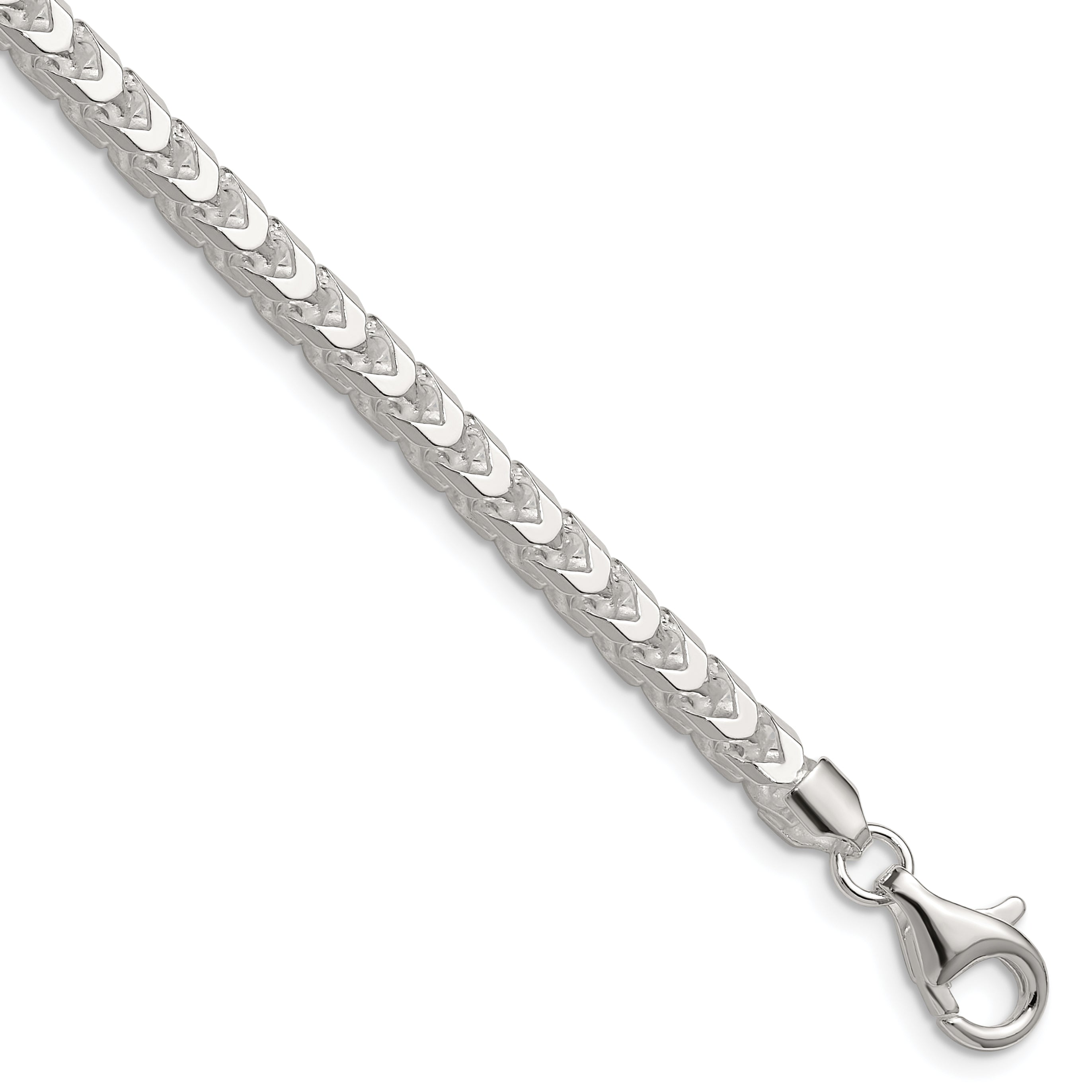 Sterling Silver 4.7mm D/C Square Franco Chain Main image