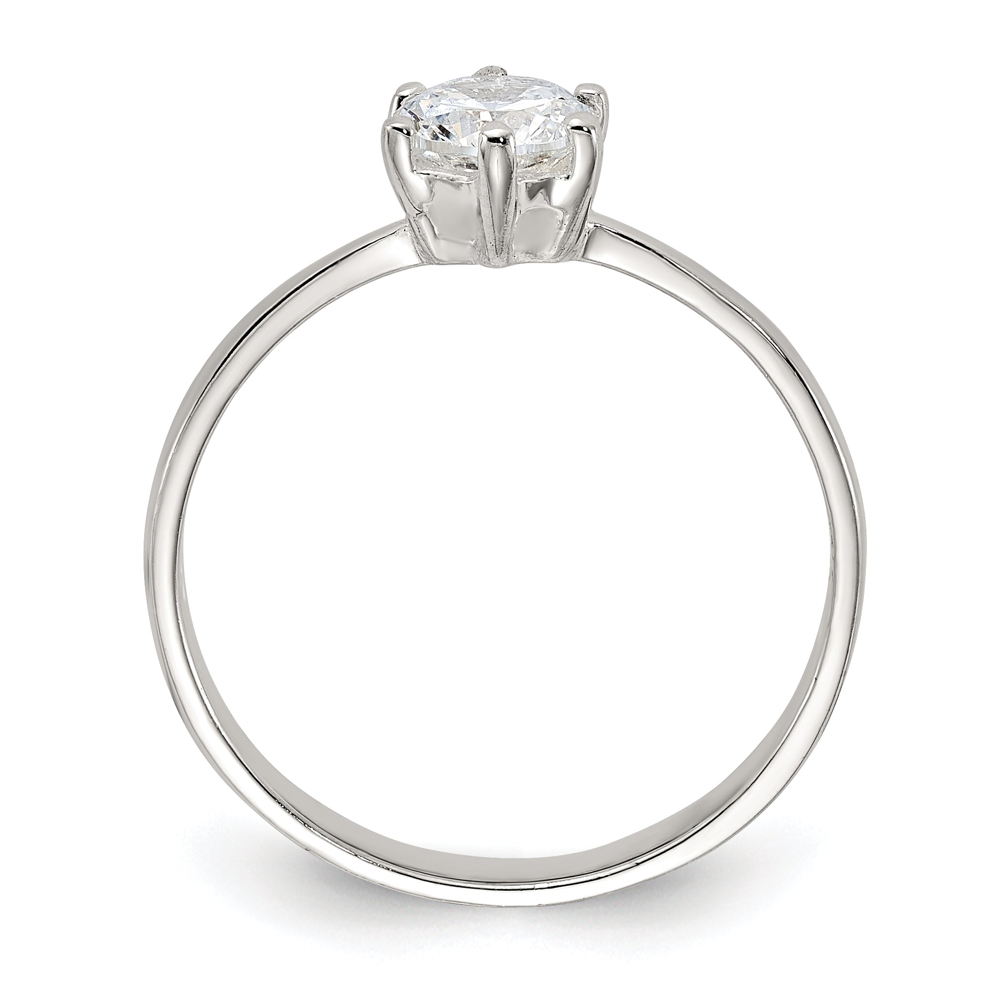 Sterling Silver CZ Ring Secondary image