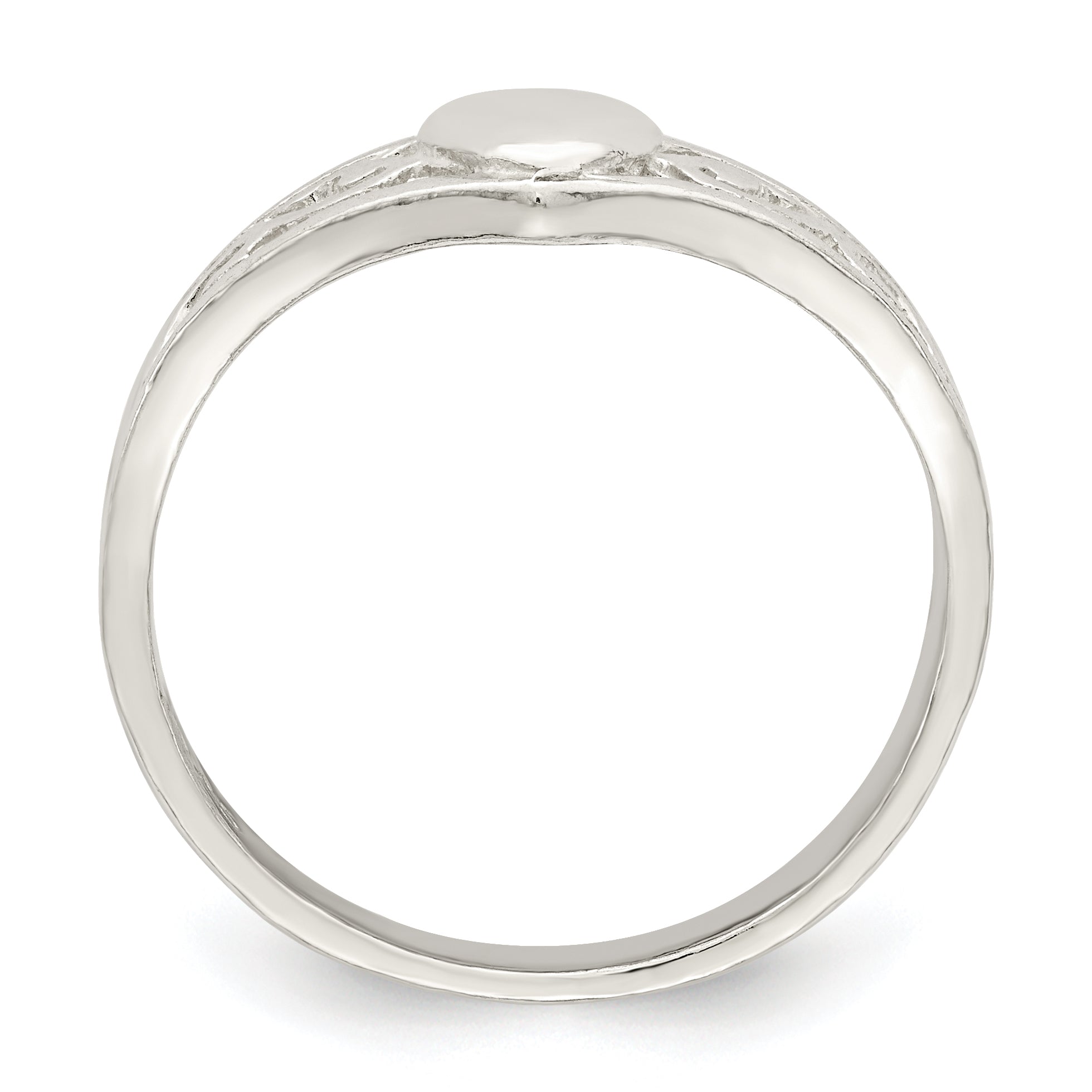 Sterling Silver Heart Ring Secondary image
