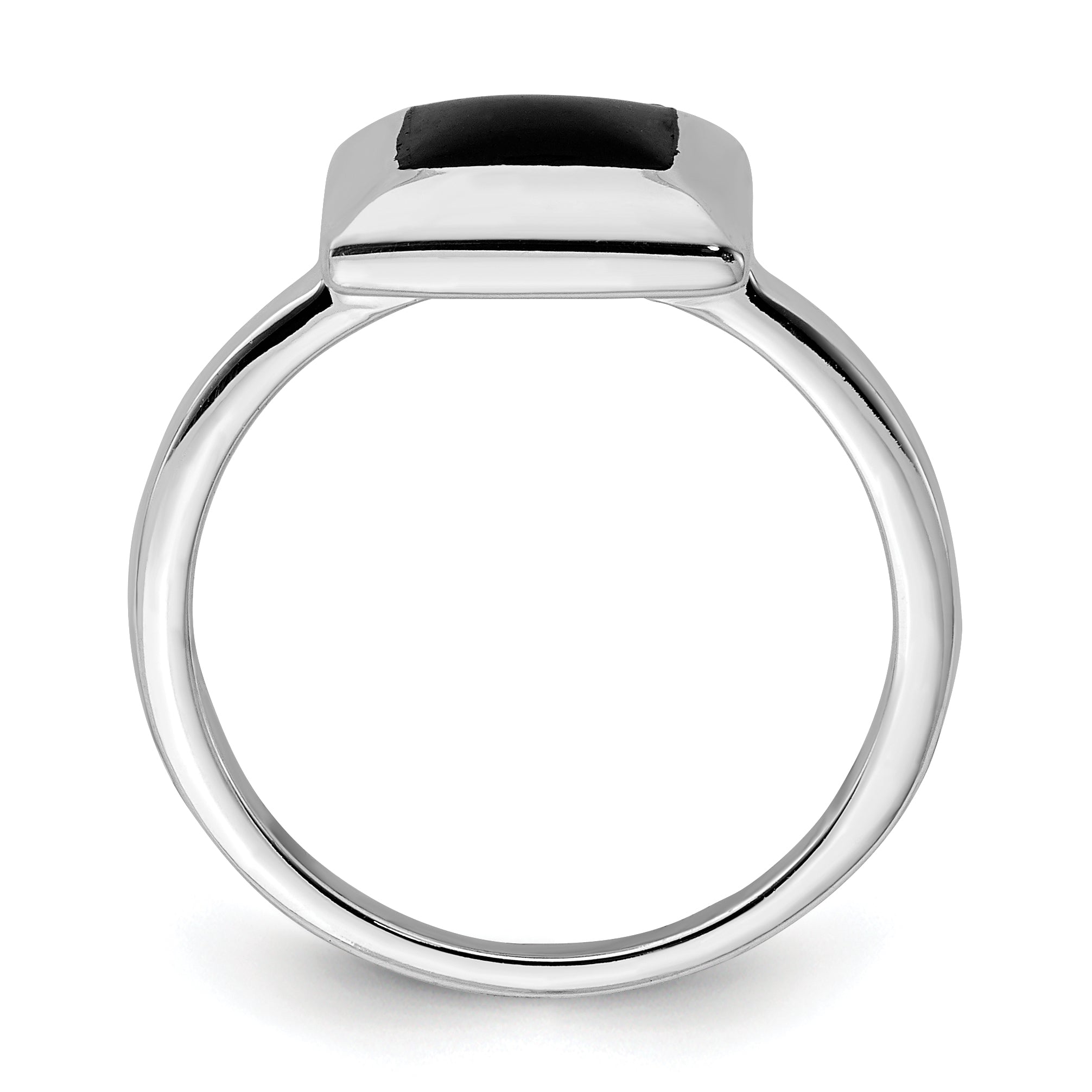 Sterling Silver Onyx Ring Secondary image
