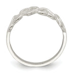Sterling Silver D/C Heart Ring