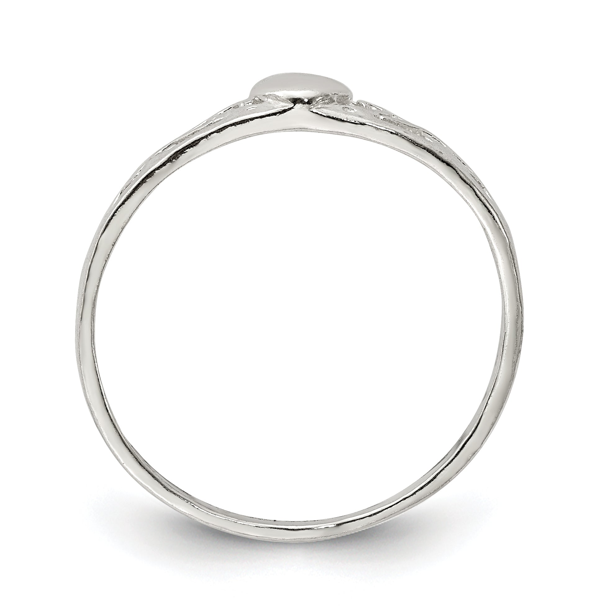 Sterling Silver Heart Ring Secondary image
