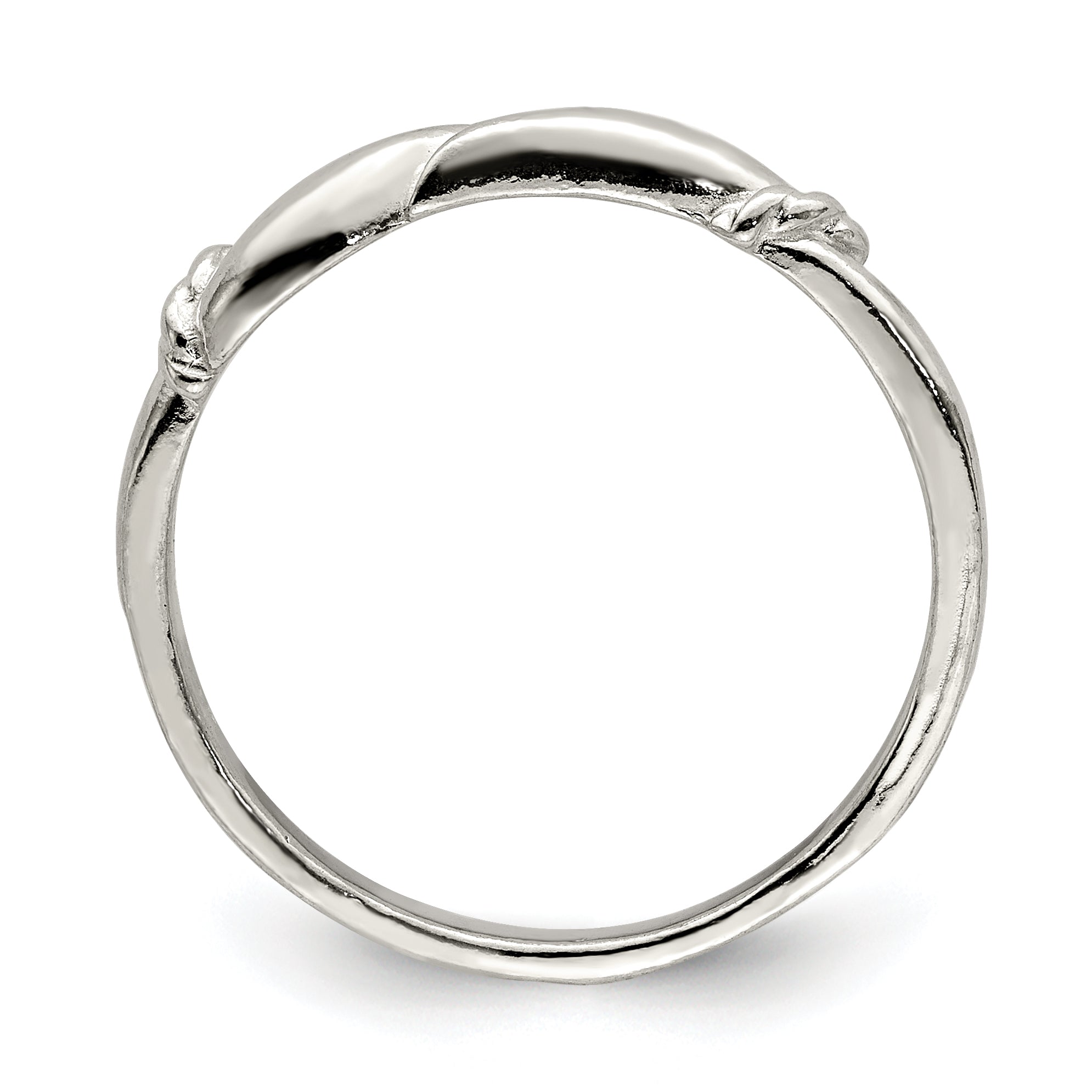 Sterling Silver Swirl Ring Secondary image