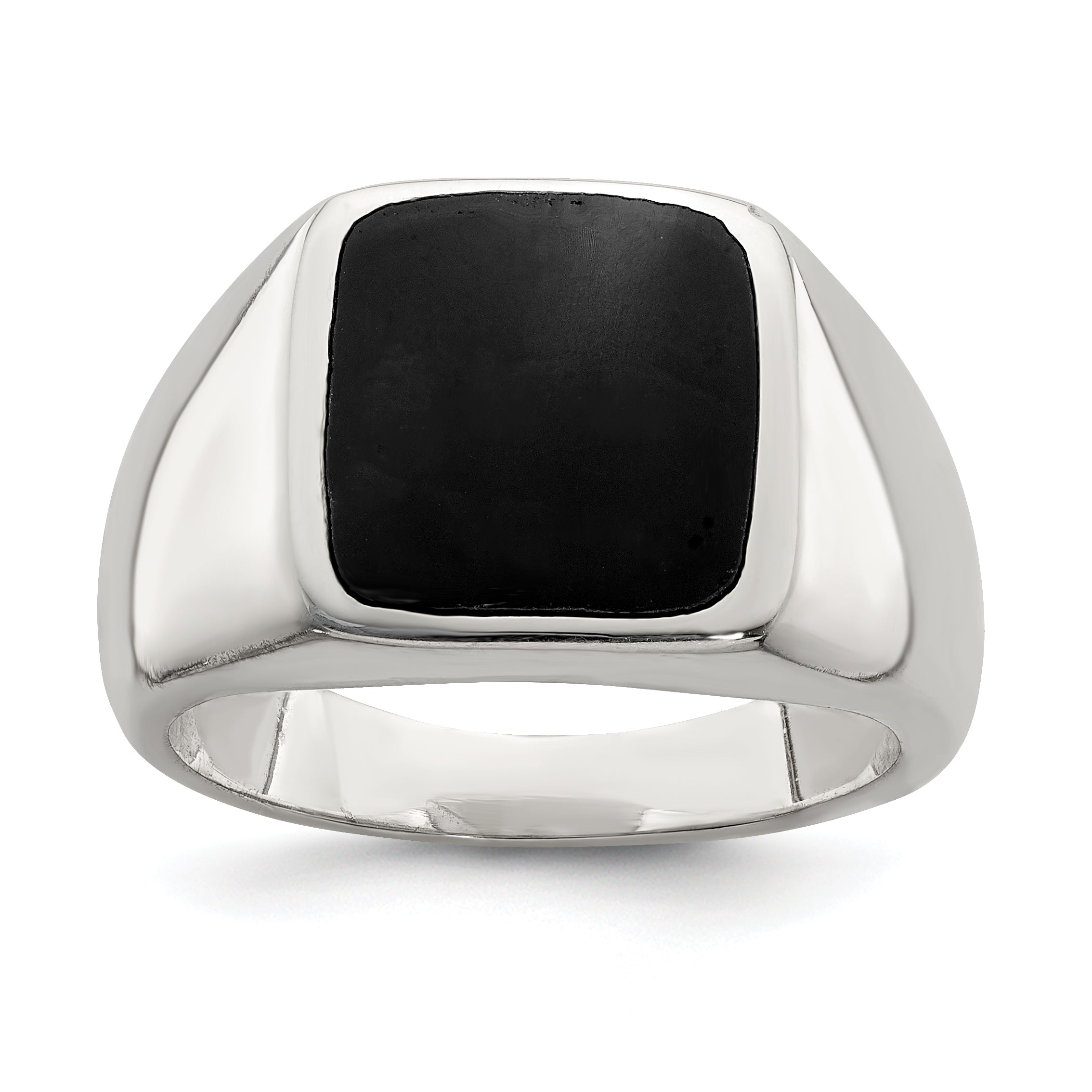 Sterling Silver Synthetic Onyx Ring Main image