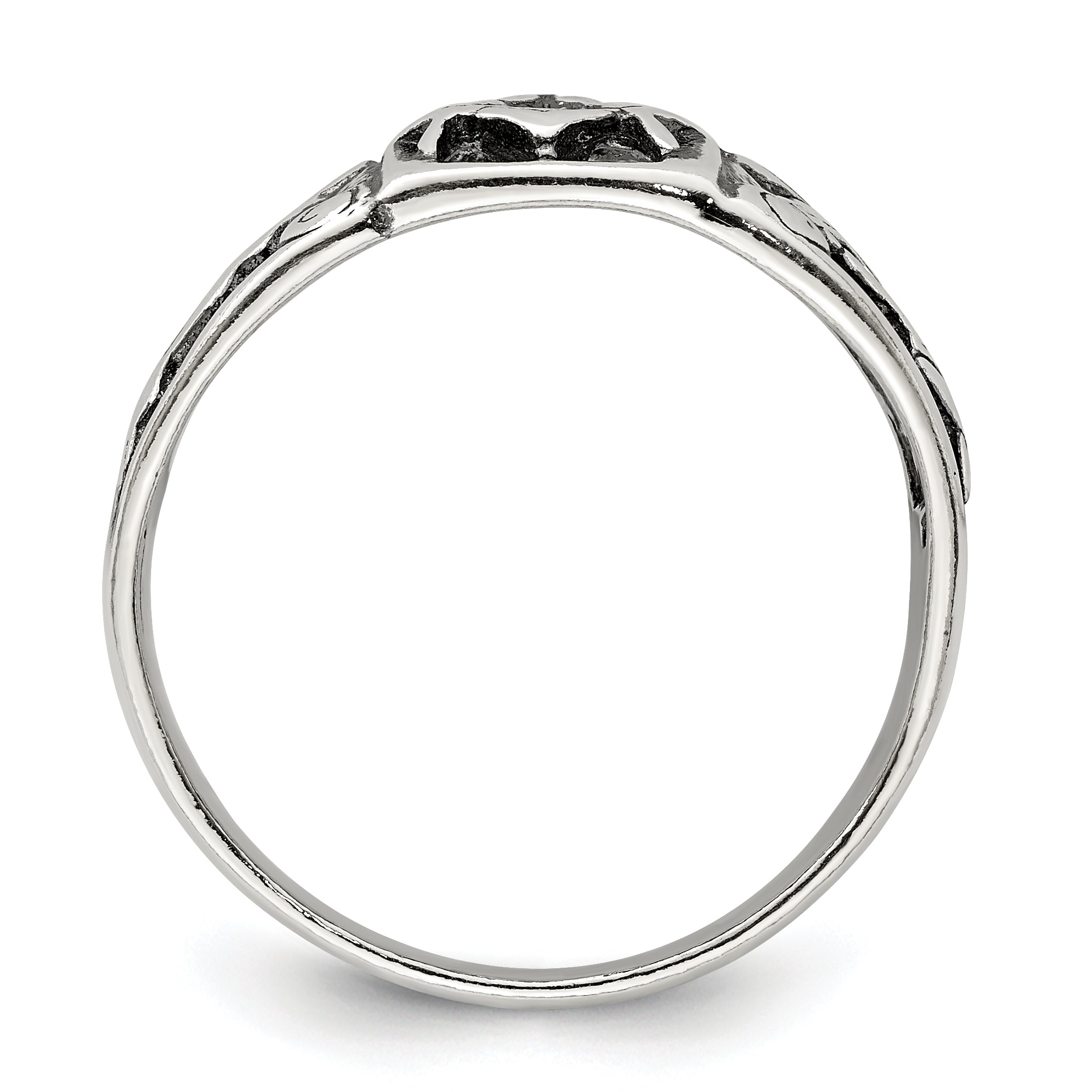 Sterling Silver Antiqued Masonic Ring Secondary image