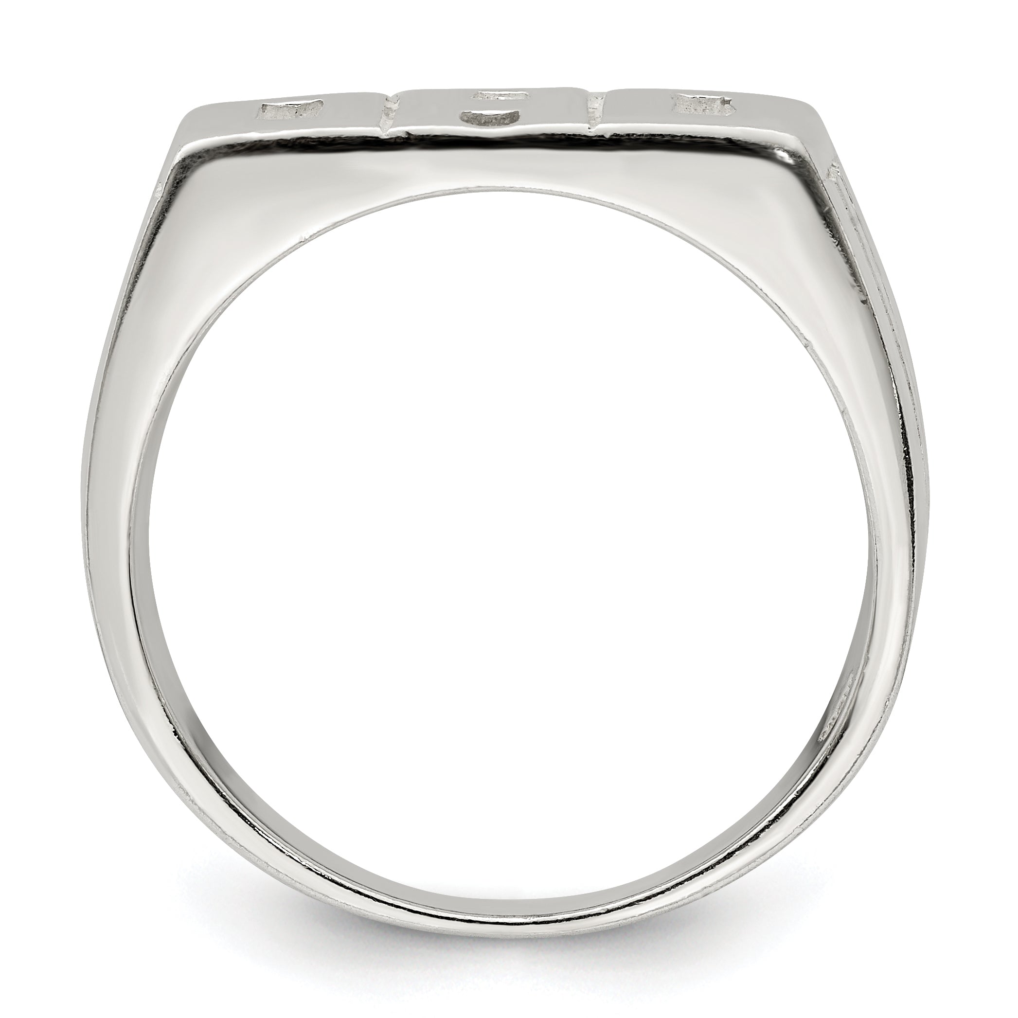 Sterling Silver Solid Dad Ring Secondary image