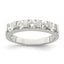 Sterling Silver Rhodium-Plated Cubic Zirconi 5-Stone Ring