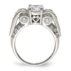 Sterling Silver Fancy CZ Ring