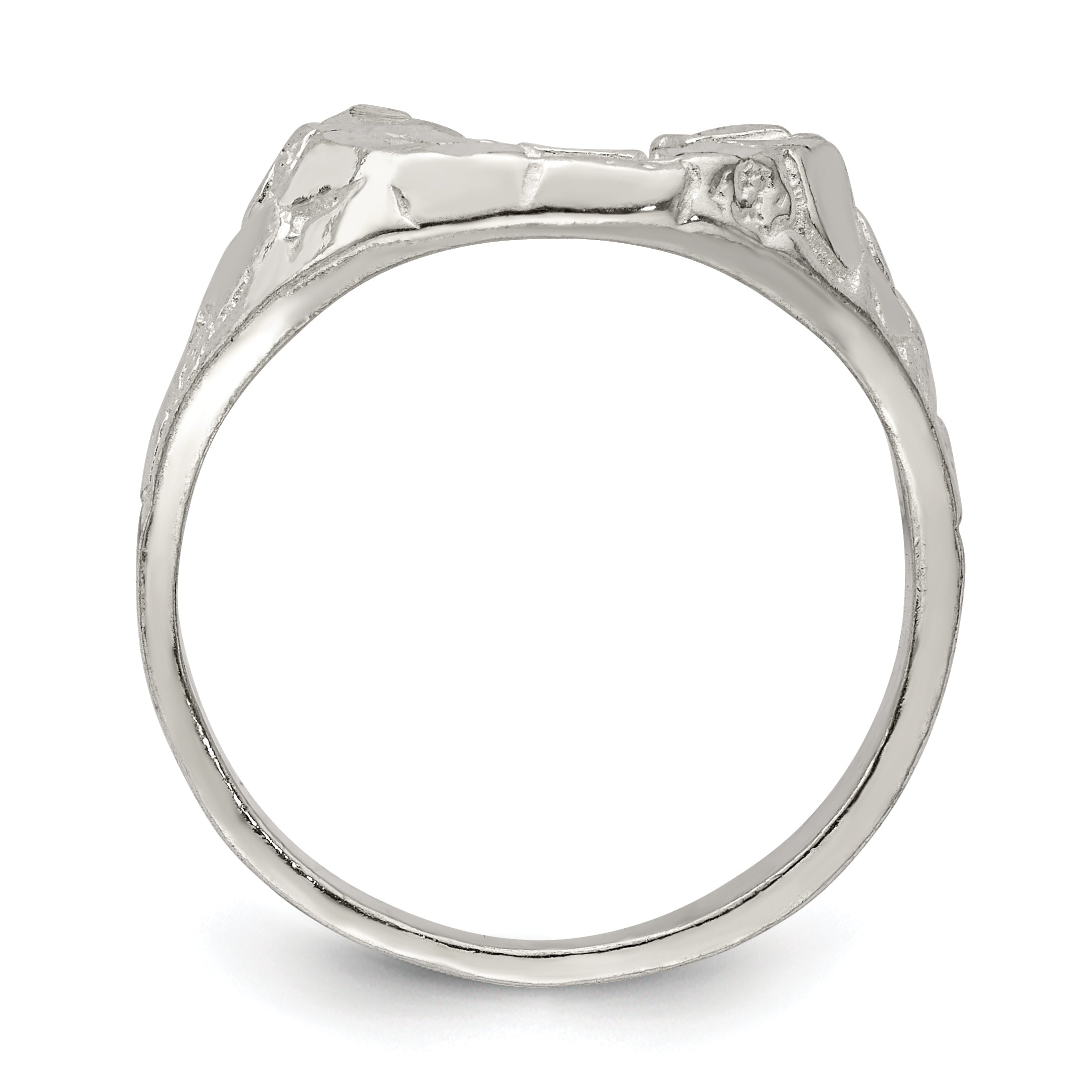 Sterling Silver Horseshoe Ring Secondary image