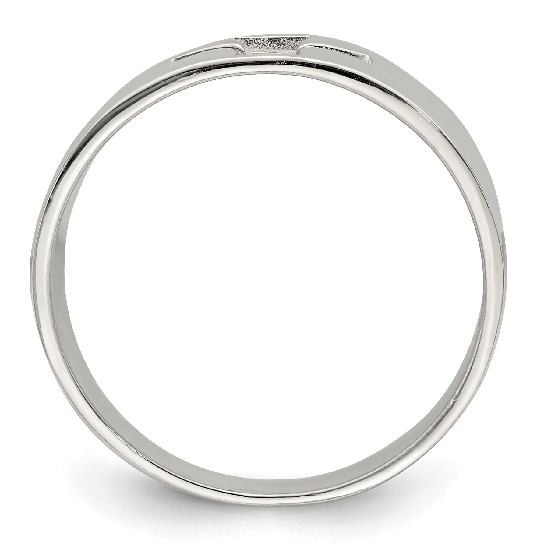 Sterling Silver Cross Cutout Ring