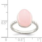 Sterling Silver Rose Quartz Ring