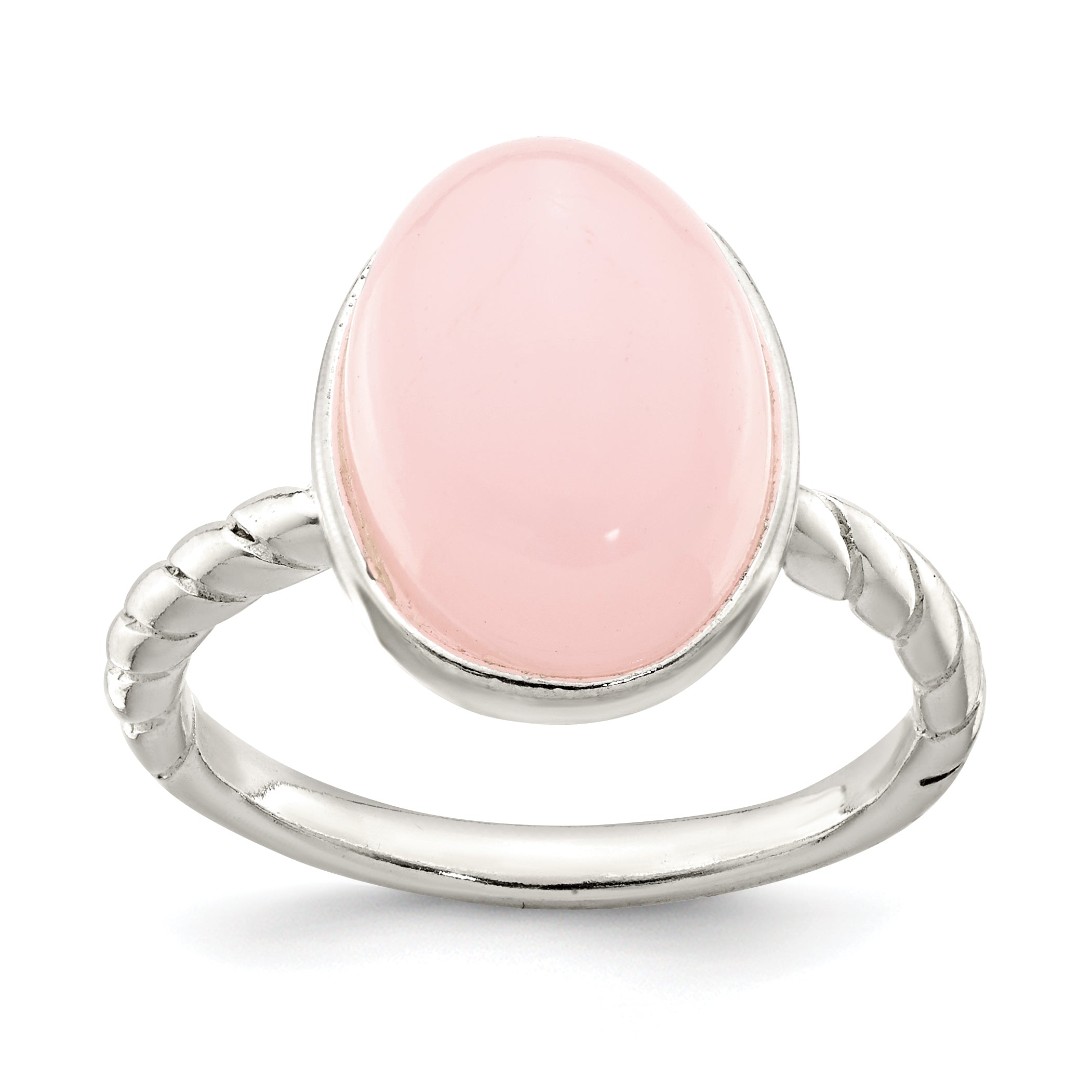 Sterling Silver Rose Quartz Ring Main image