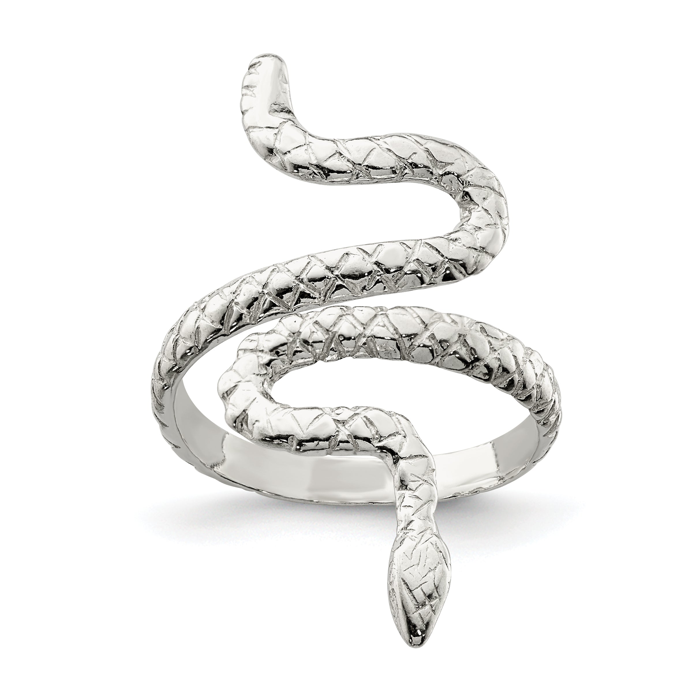 Sterling Silver Snake Ring Main image