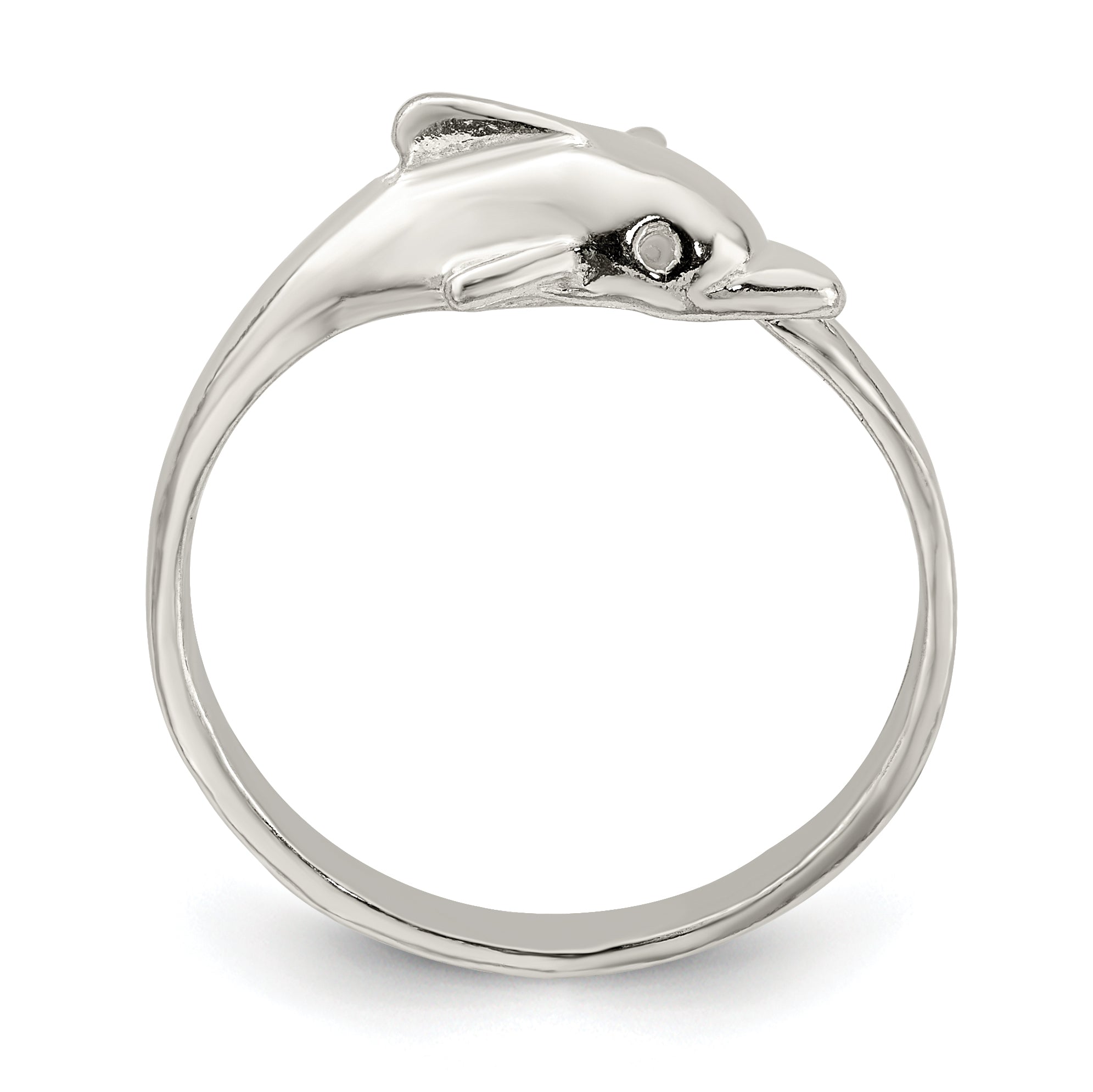Sterling Silver Dolphin Ring Secondary image