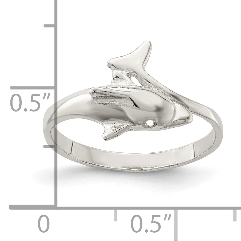Sterling Silver Dolphin Ring