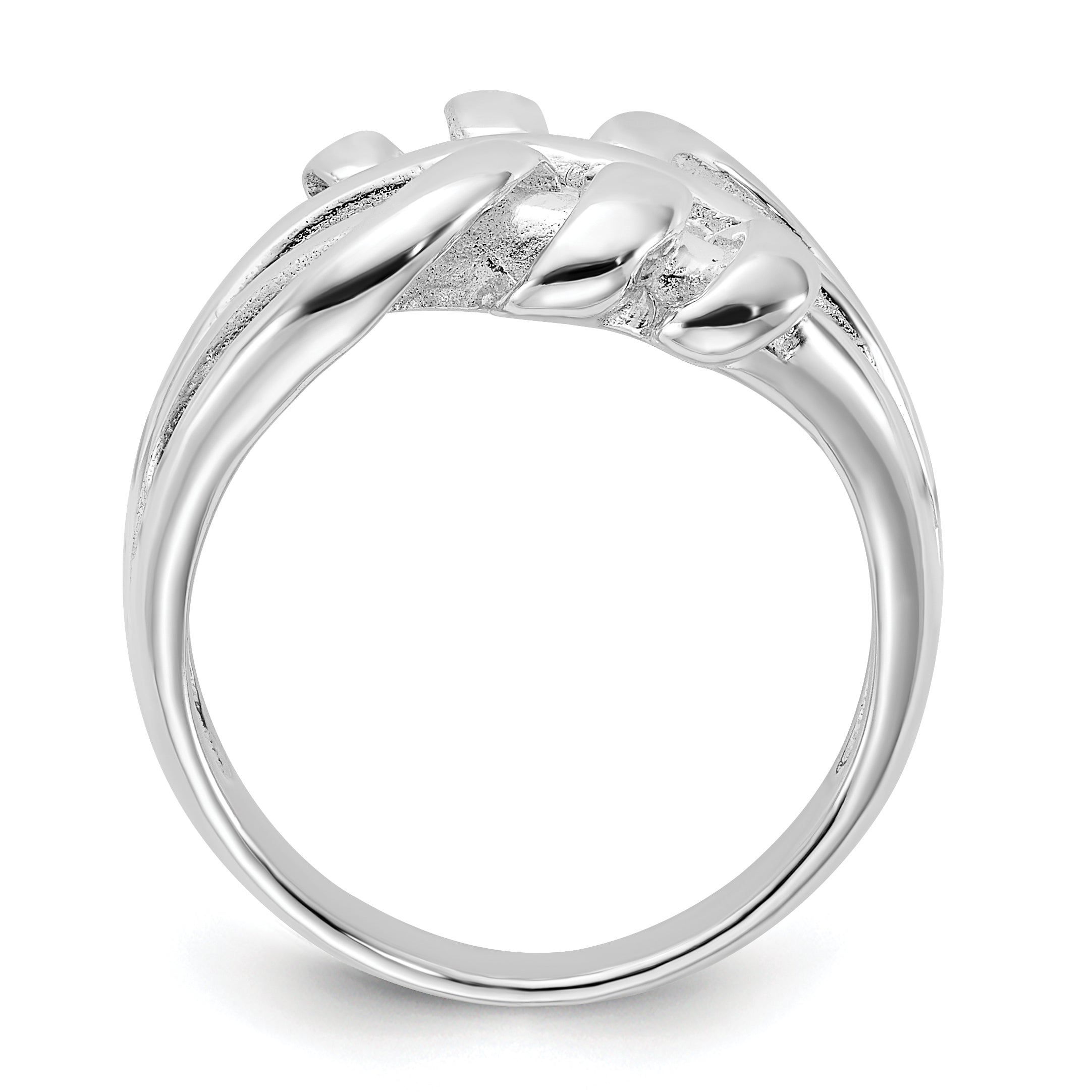 Sterling Silver Polished Fancy Twist Ring Secondary image