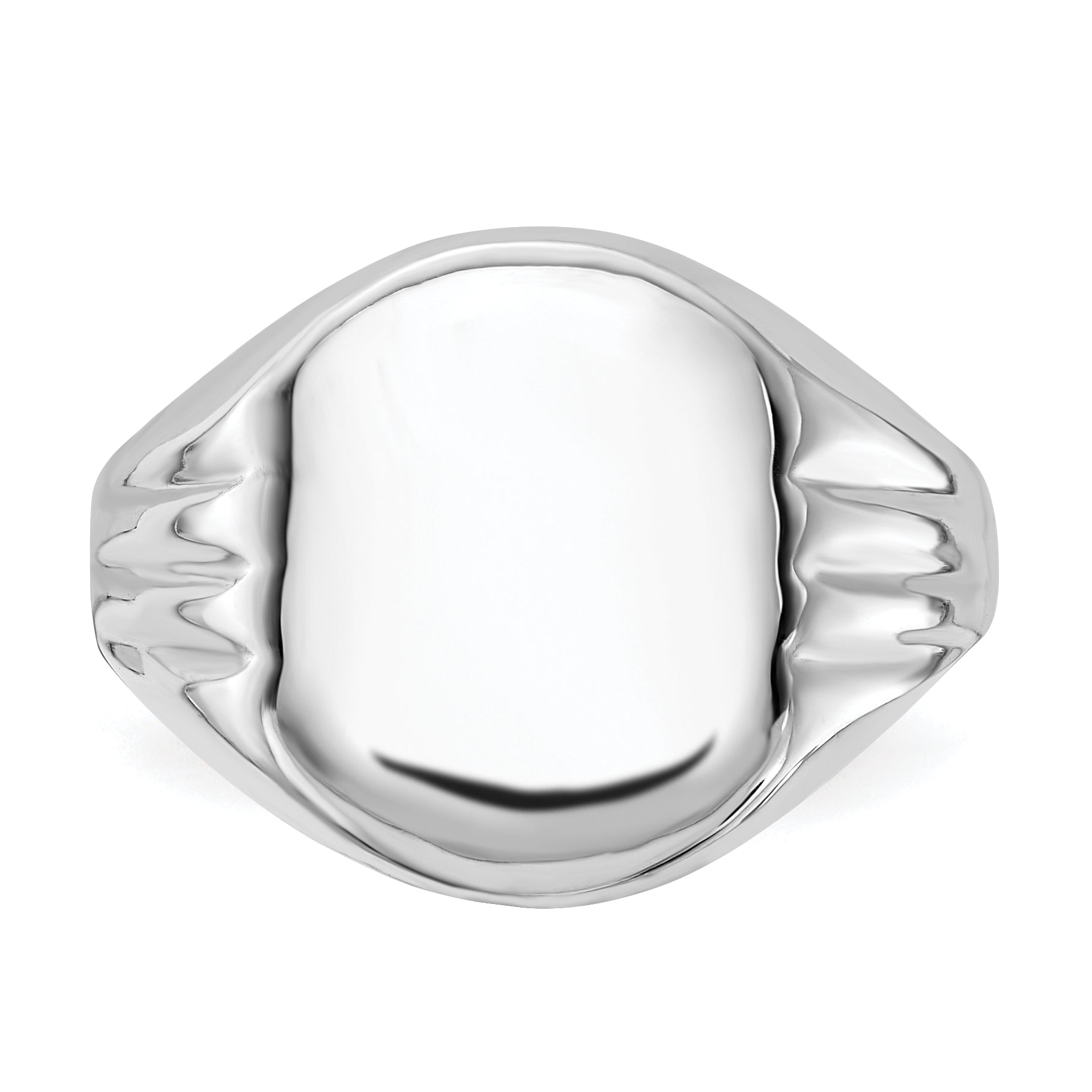 Sterling Silver Polished Signet Ring