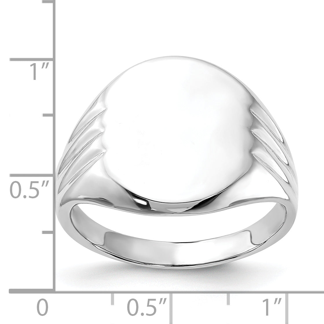 Sterling Silver Polished Signet Ring