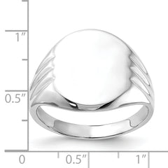 Sterling Silver Polished Signet Ring