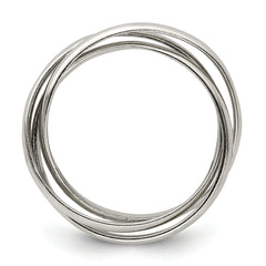 Sterling Silver Triple Intertwining Ring