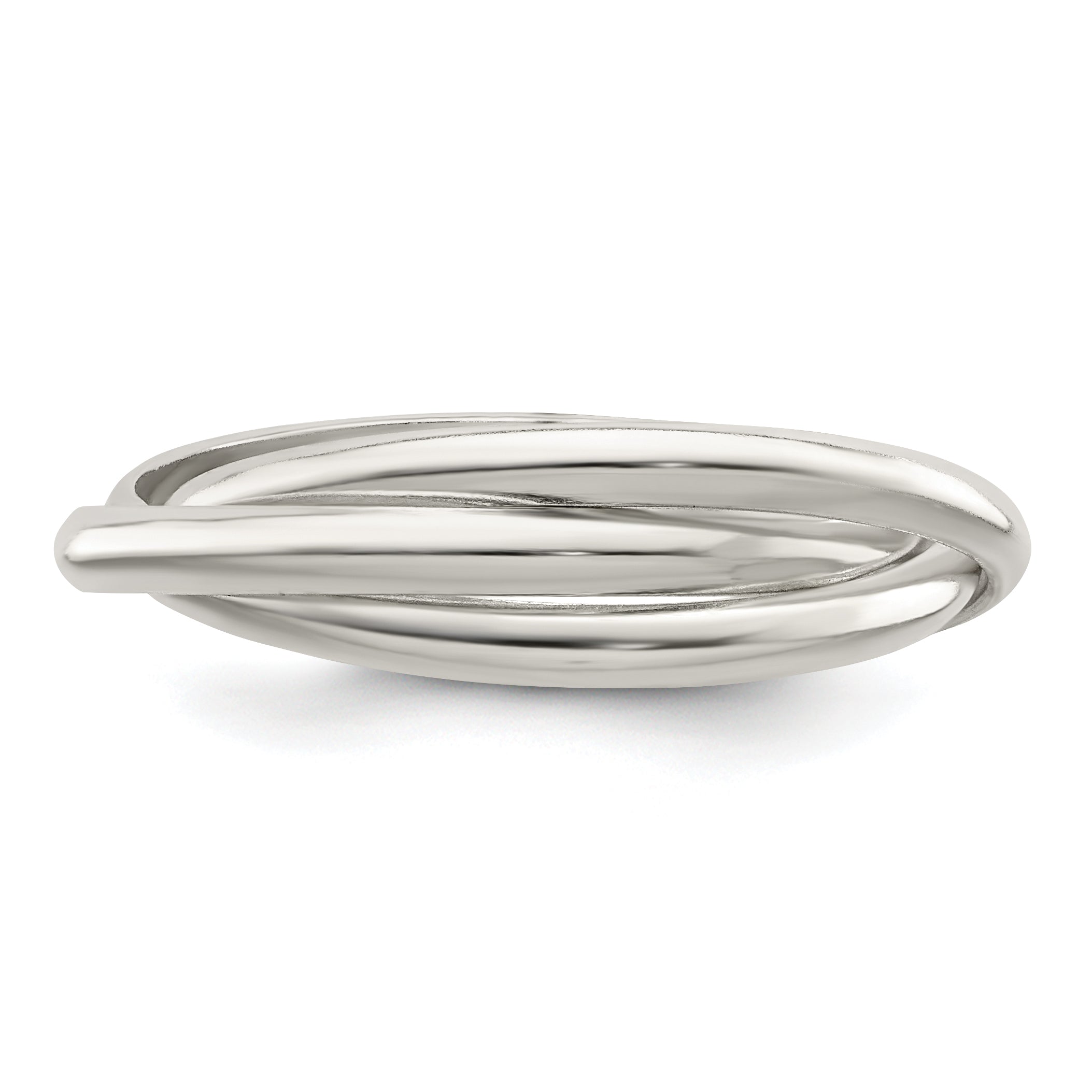 Sterling Silver Triple Intertwining Ring