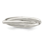Sterling Silver Triple Intertwining Ring